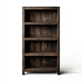 Libreria a 4 ripiani marrone scuro 80 x 30 x 180 cm in legno massello di pino rettangolare