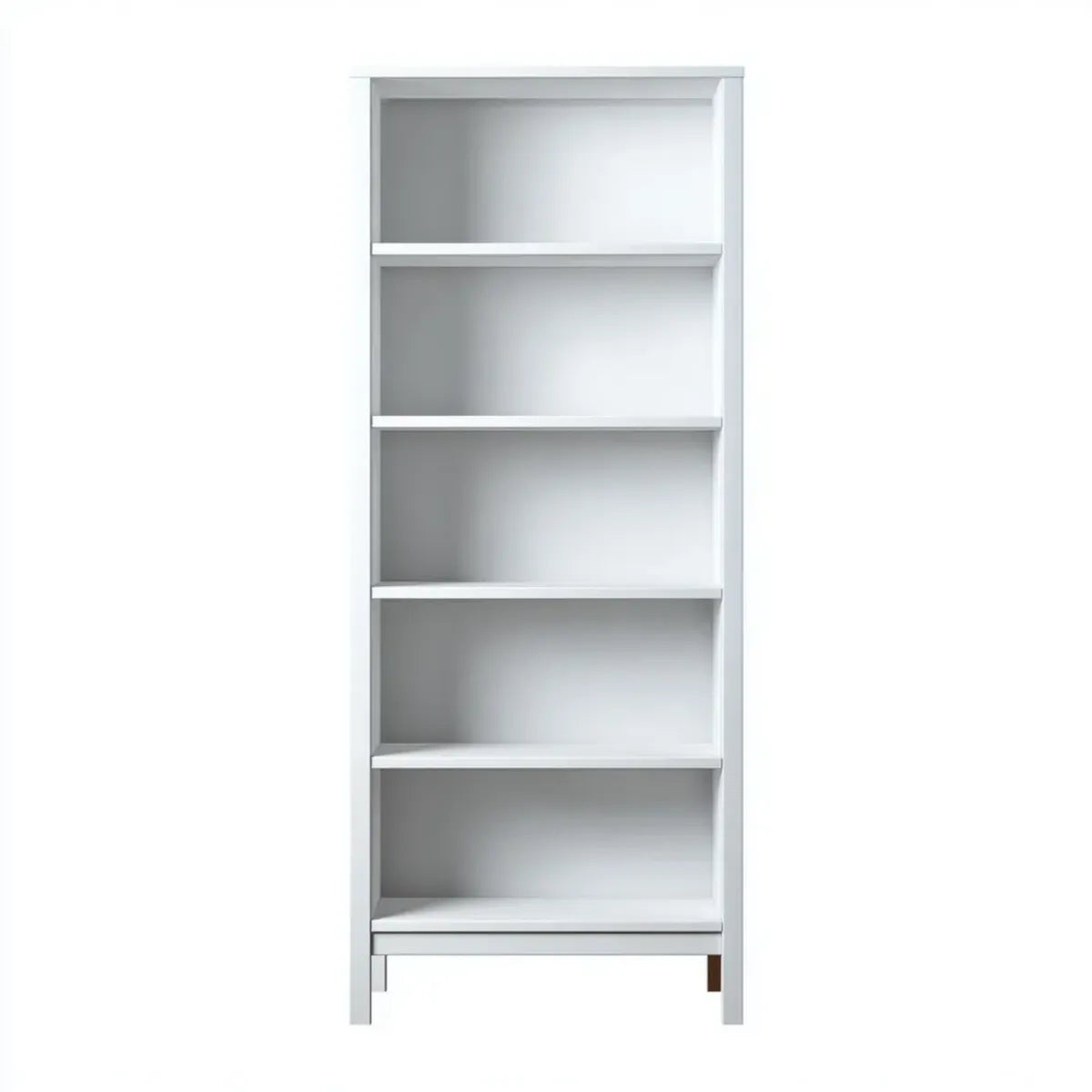 Libreria a 5 ripiani bianca 80 x 30 x 200 cm in MDF rettangolare